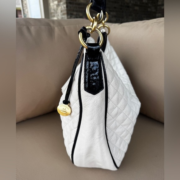 Brahmin Kathleen Crème Florentine LG Quilted Leather Slouchy Hobo/Tote - Picture 5 of 16
